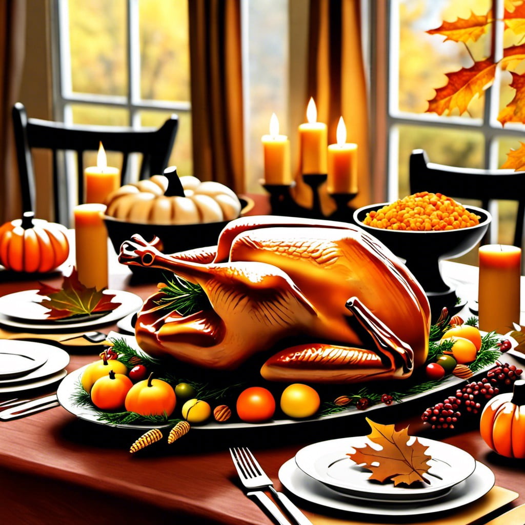 thanksgiving dinner spread