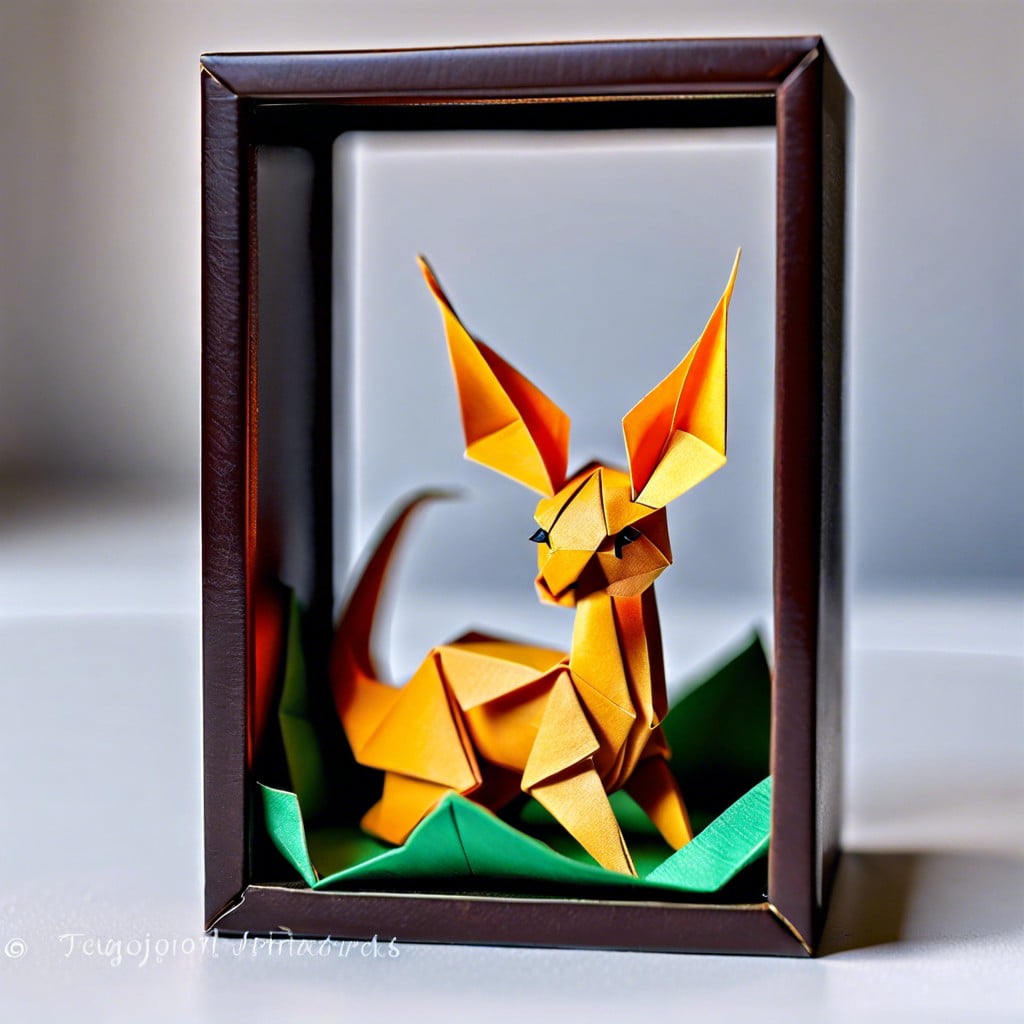 tiny origami sculptures
