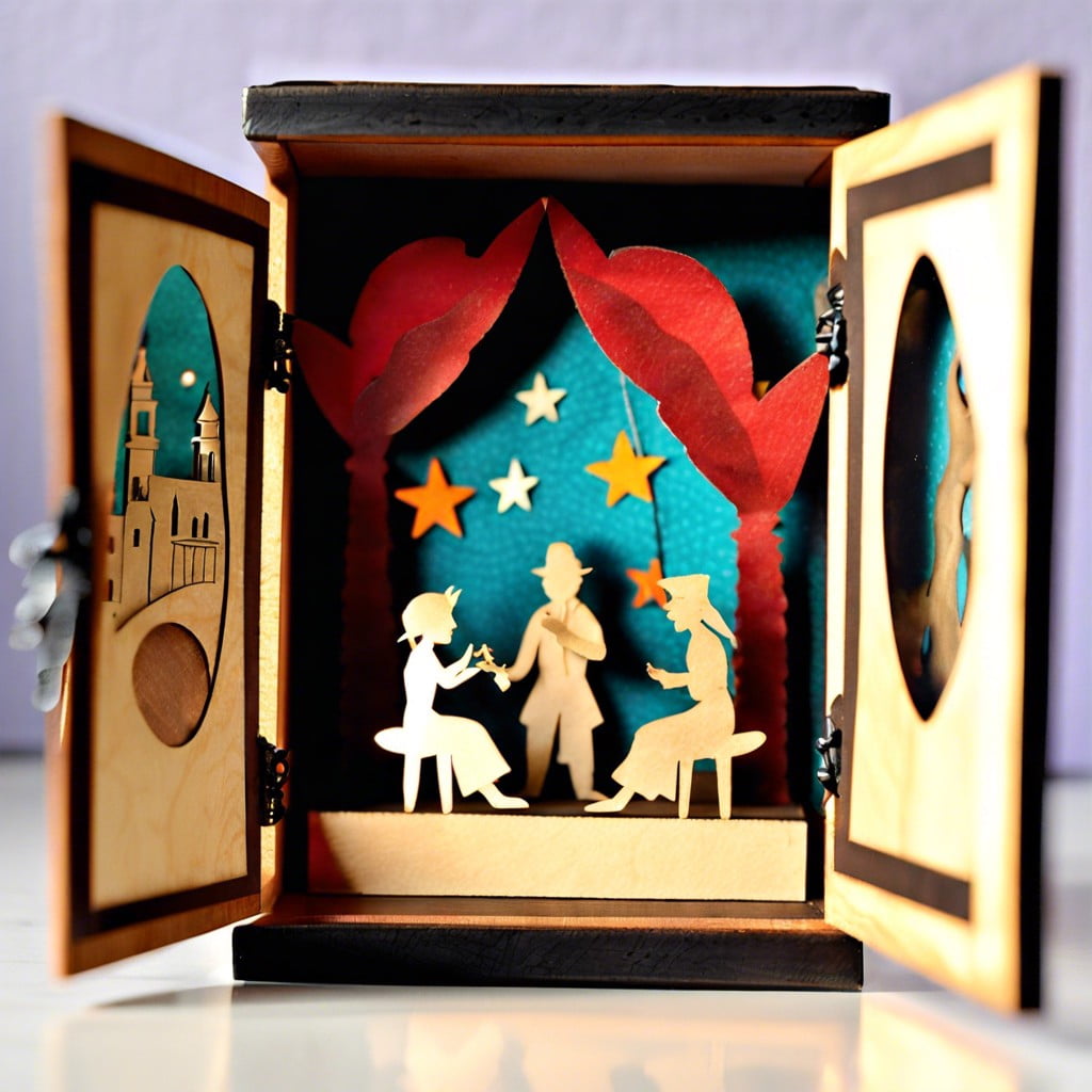 tiny shadow puppet theater