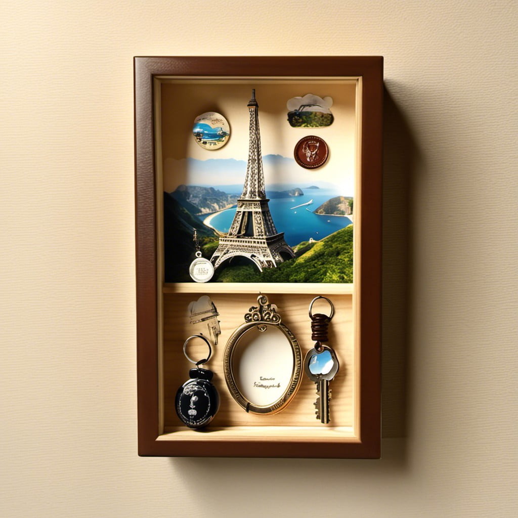 travel souvenir key shadow box