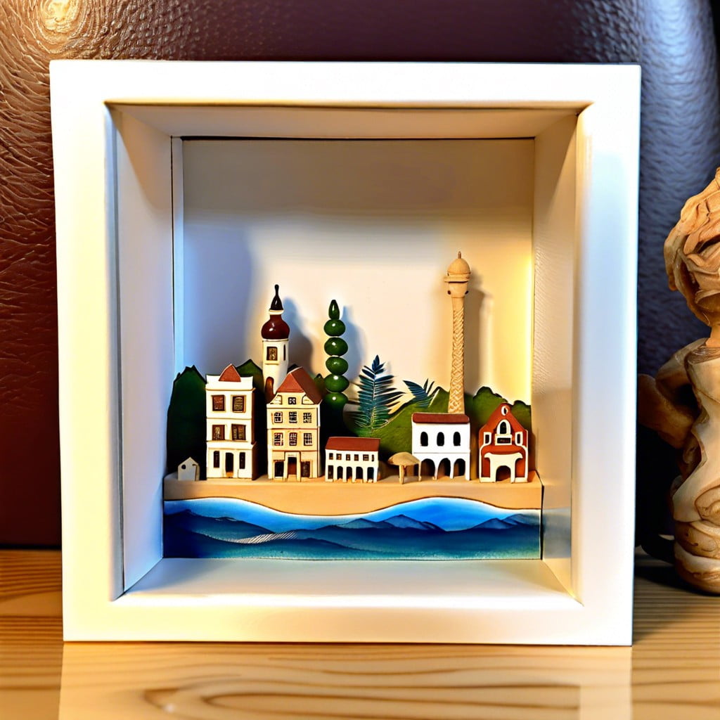 travel souvenir shadow box