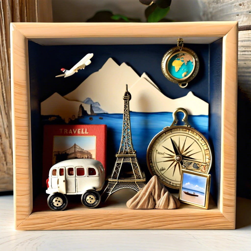 travel souvenirs showcase