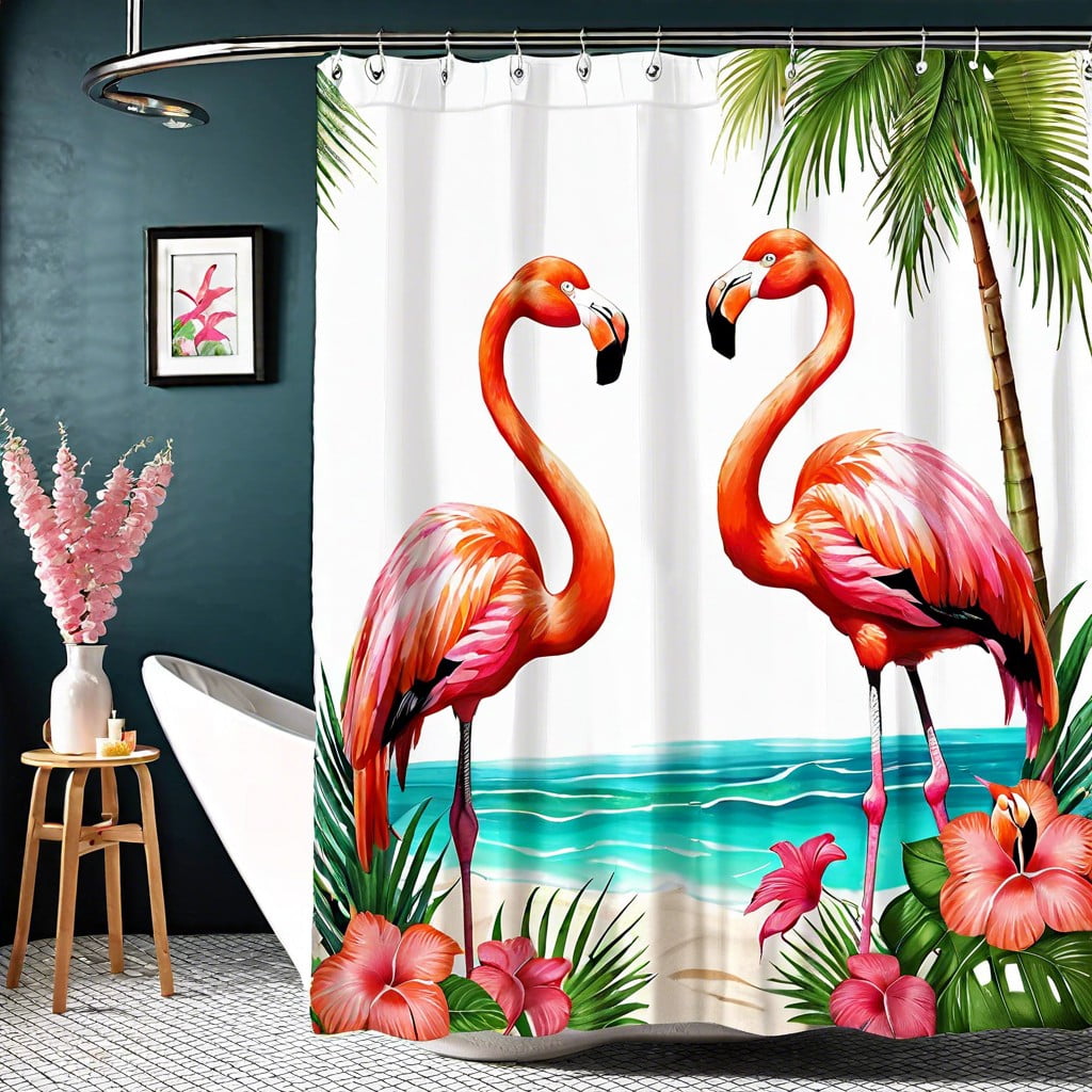 tropical flamingo print for fun touch