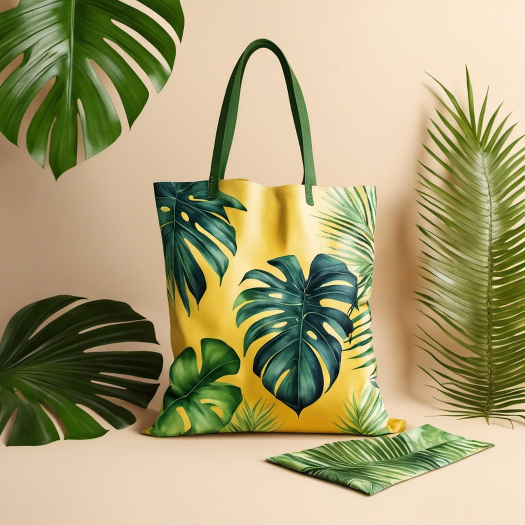 tropical palm leaves