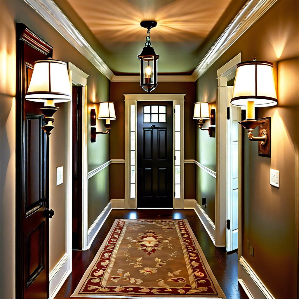 use of traditional lighting fixtures