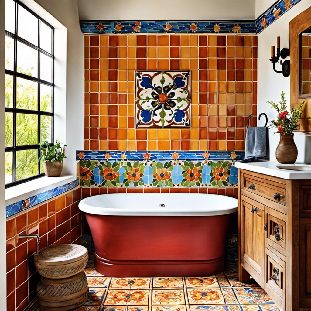 vibrant tile accents