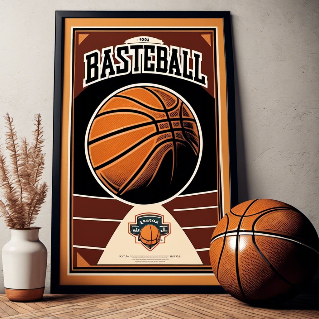 vintage basketball poster design