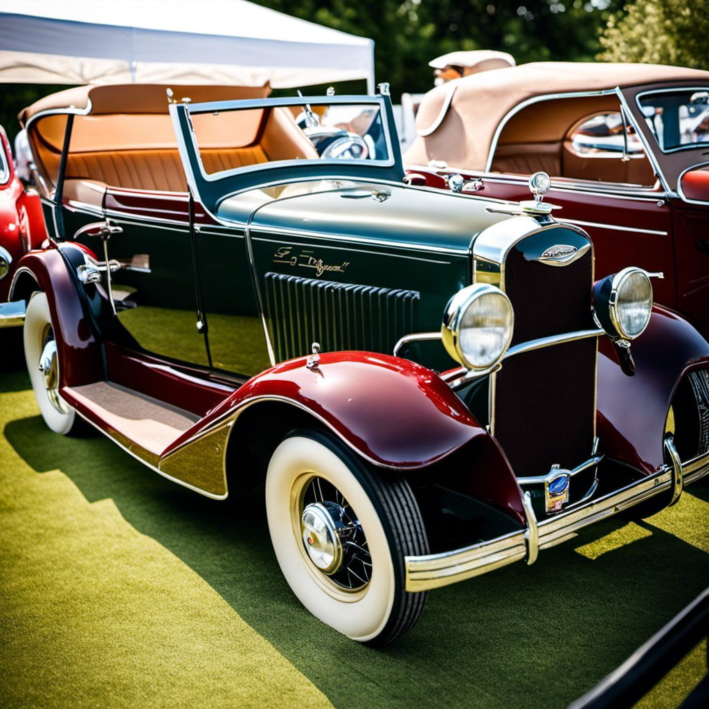 vintage car exhibit