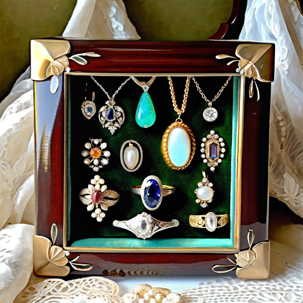 vintage jewelry and family heirlooms