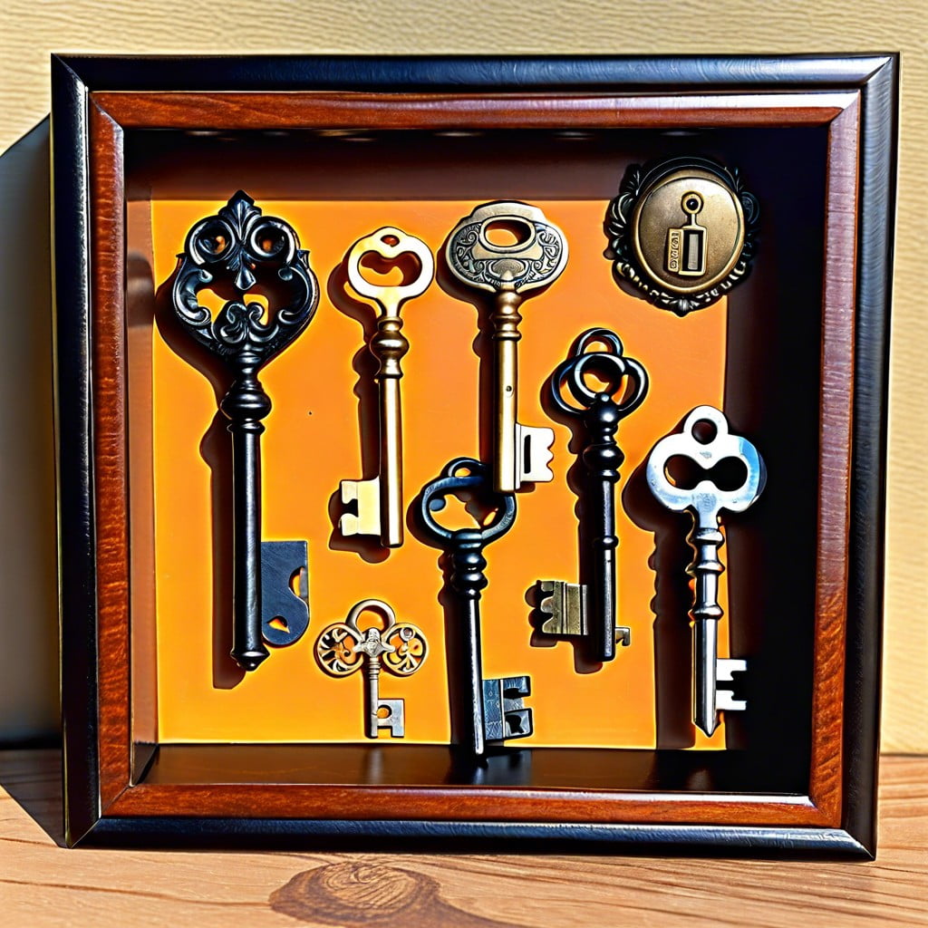 vintage key display