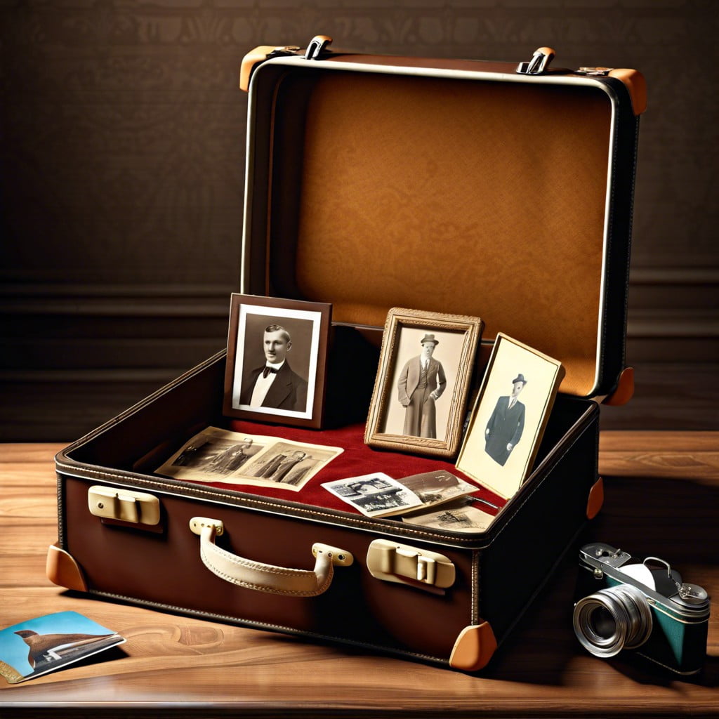 vintage suitcase storage