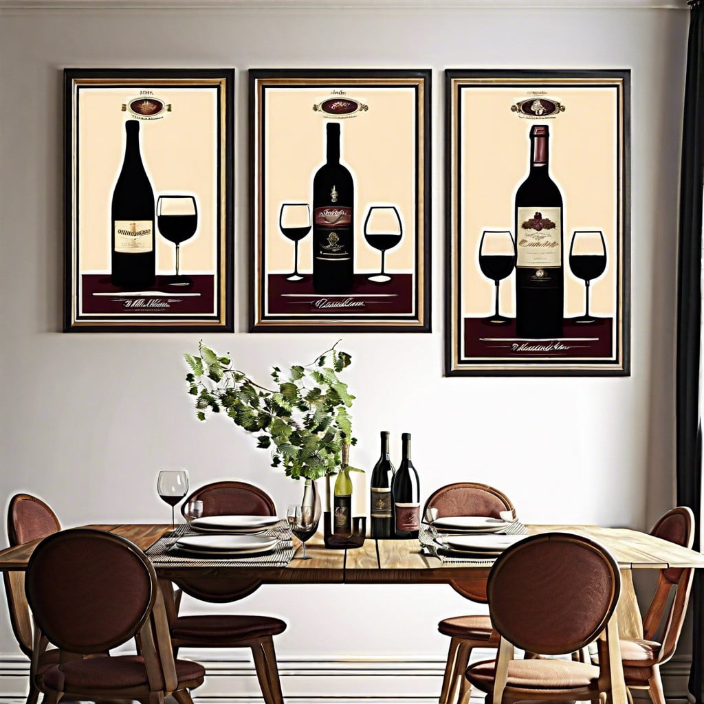 vintage wine poster prints