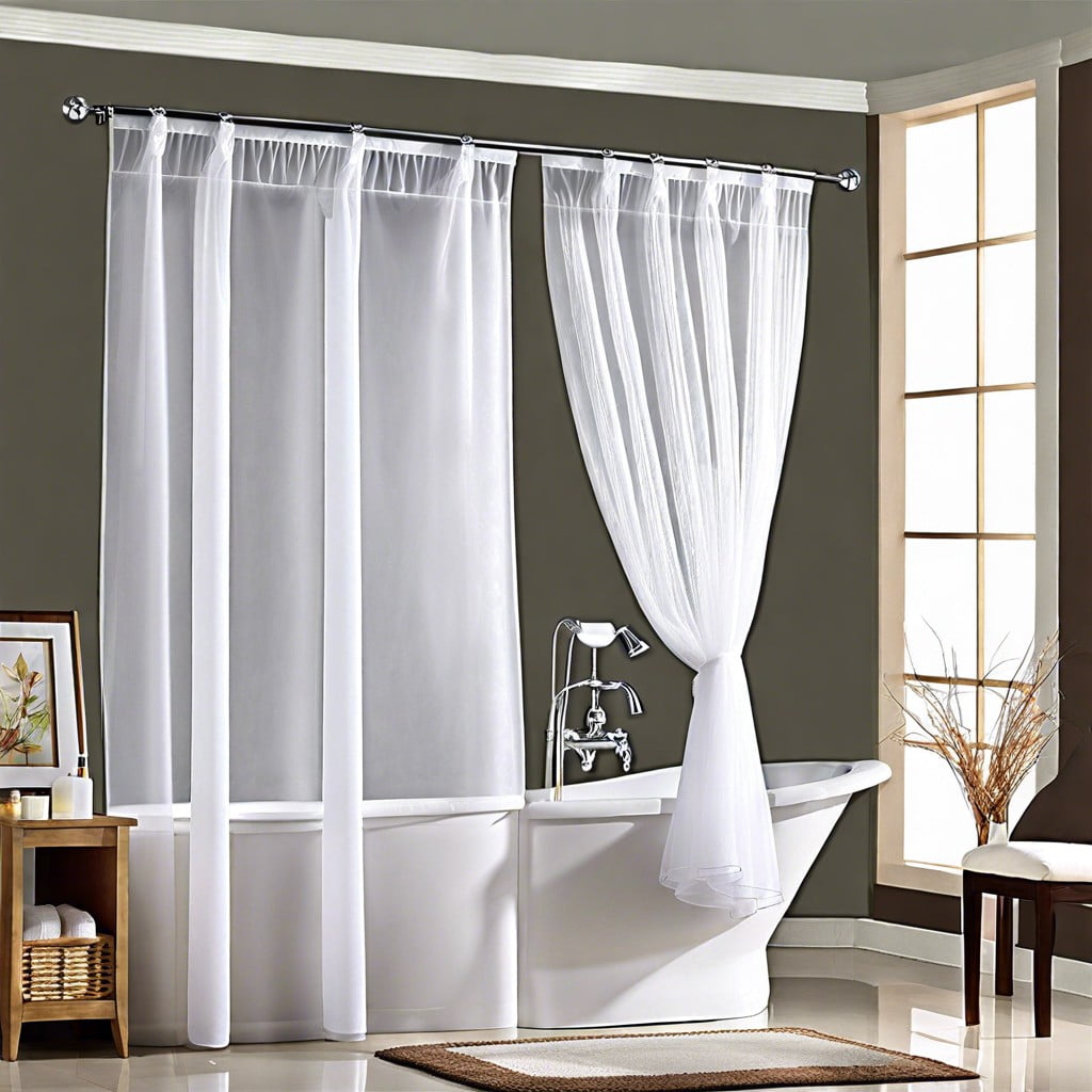 voile sheer window curtain