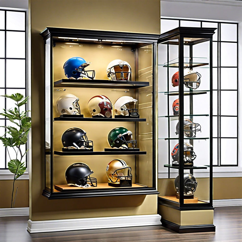 wall mounted display cases