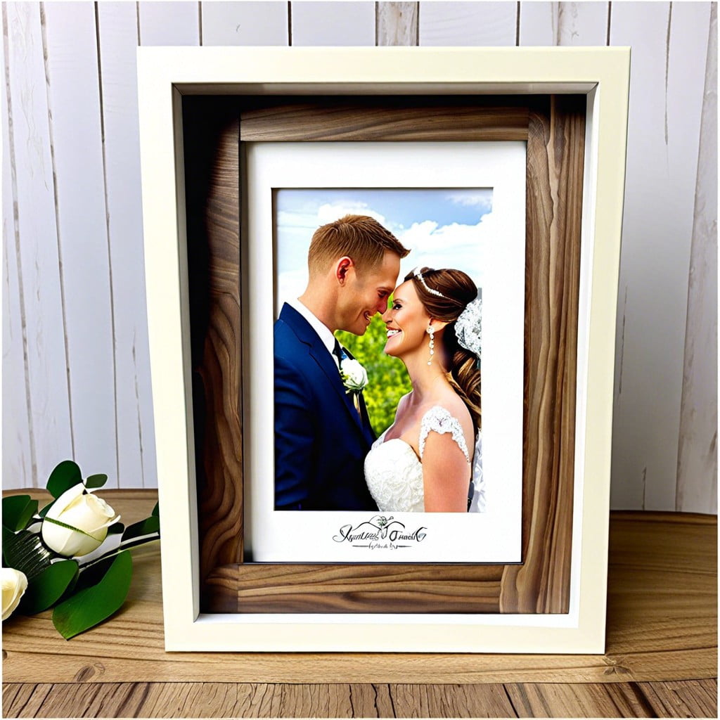 wedding day keepsakes frame