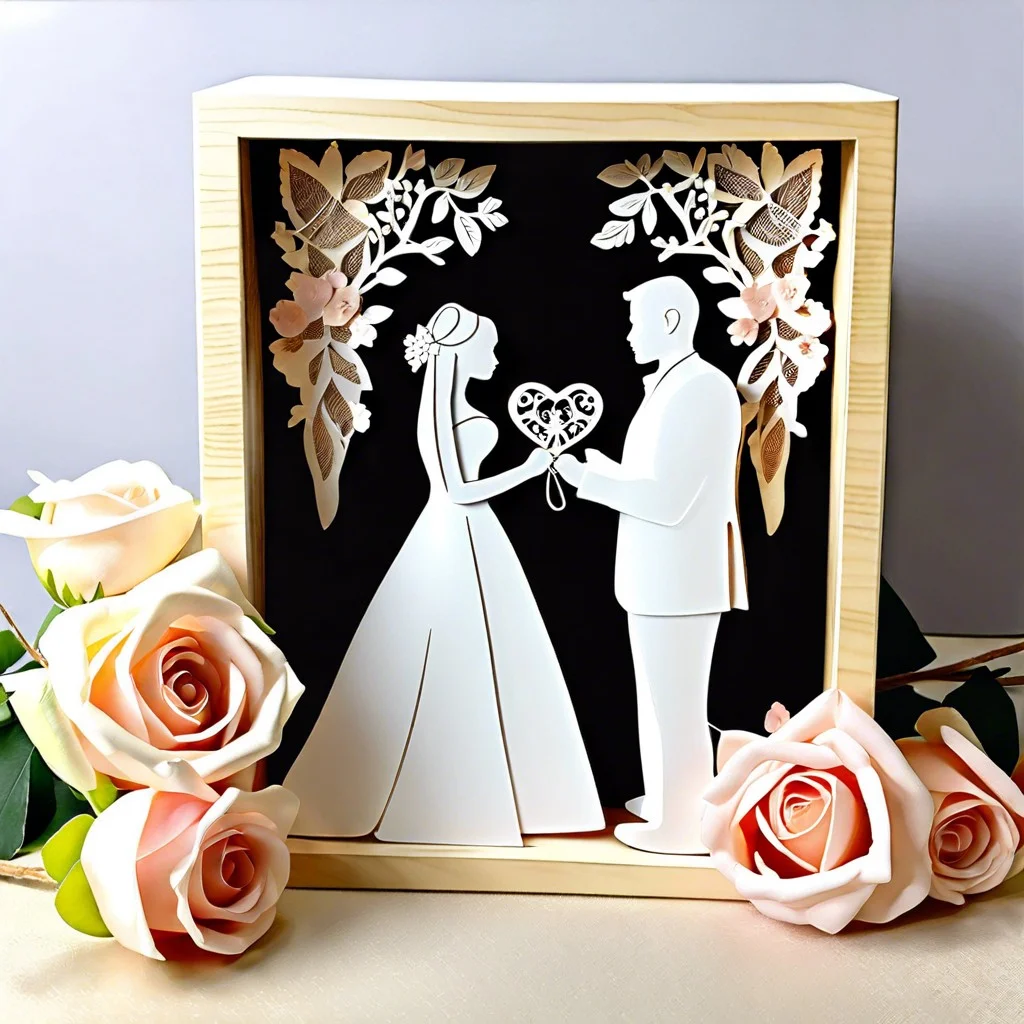 wedding keepsake shadow box