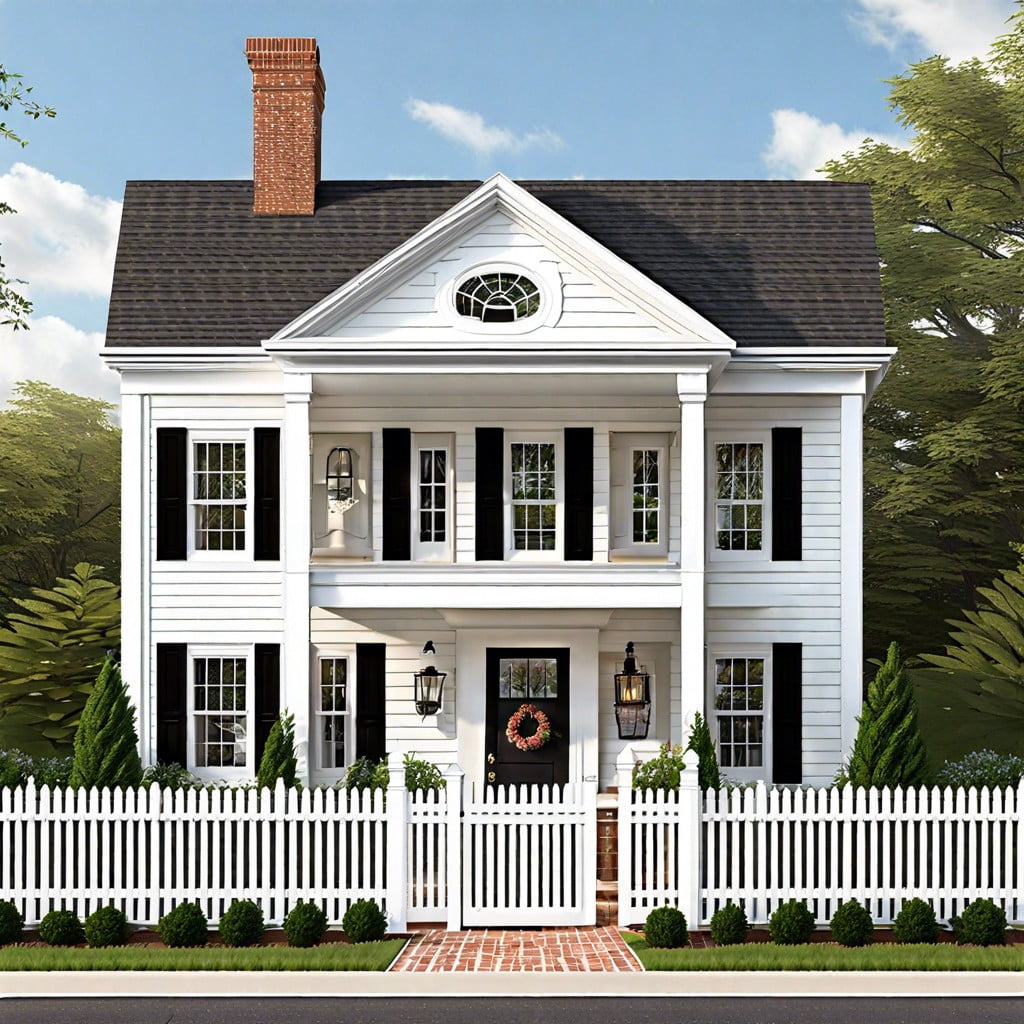 white picket fence for exterior