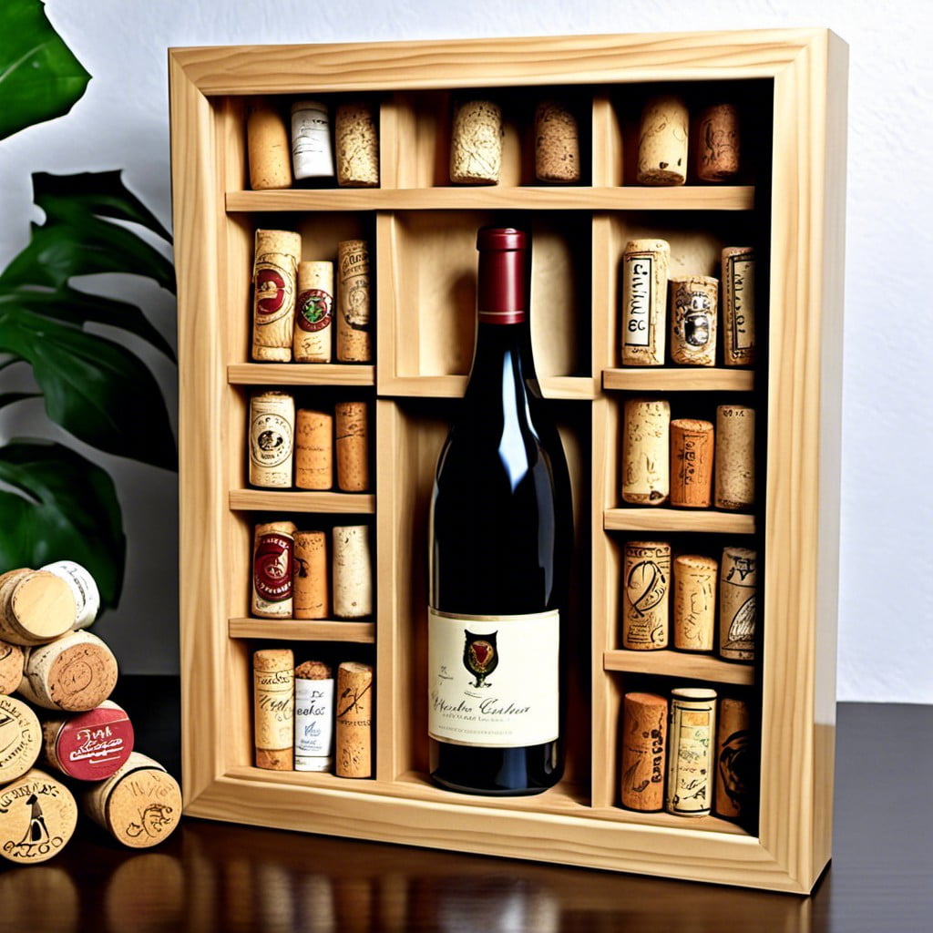 wine corks collector box