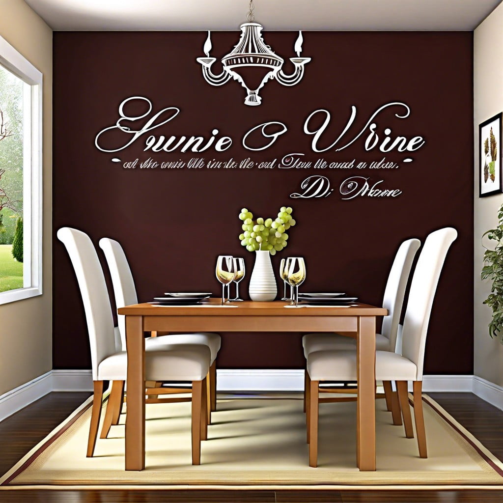 wine quote wall decals