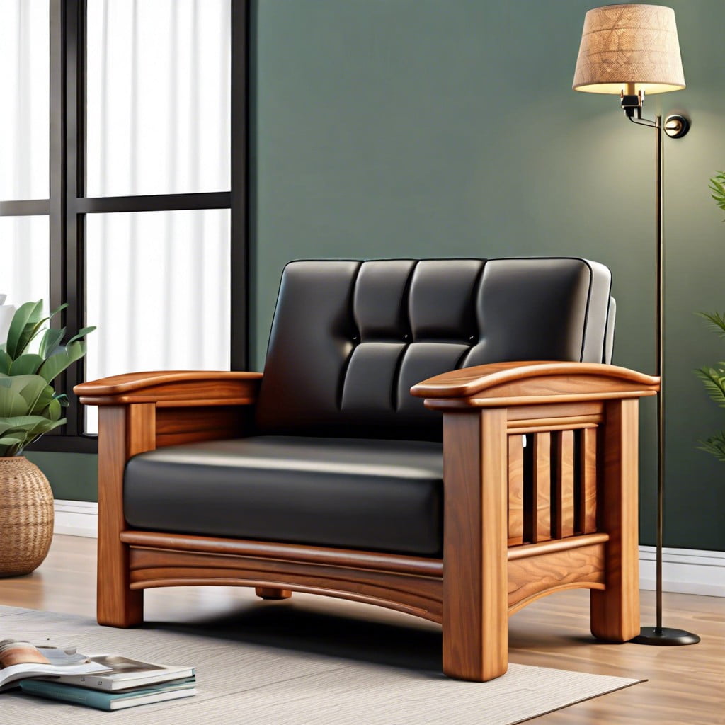 wooden armrest height