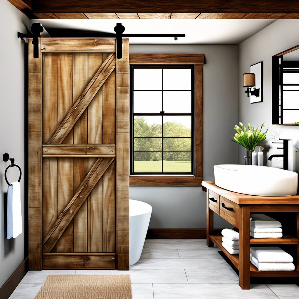 wooden barn door