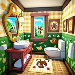 30 ACNH Bathroom Ideas for Enhanced Gaming Experience