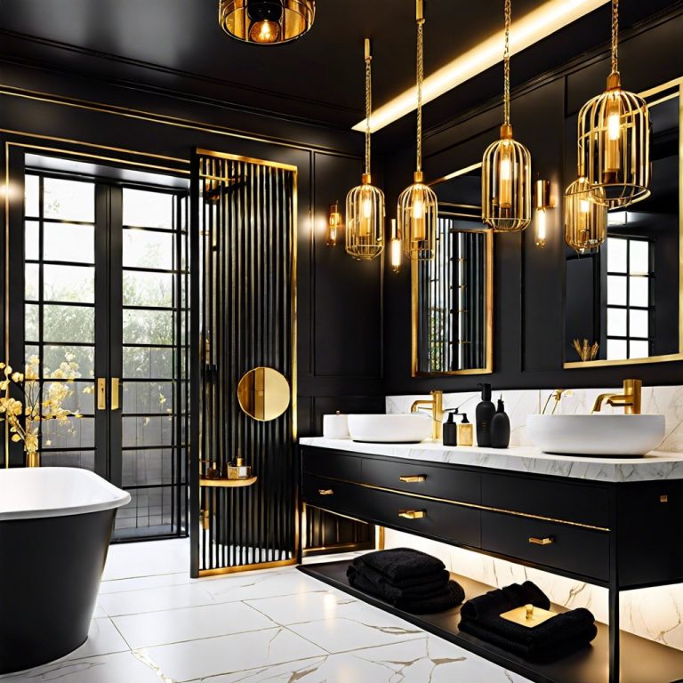 30 Black and Gold Bathroom Ideas for a Stylish Design