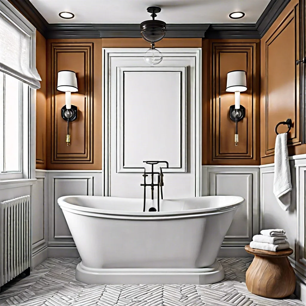 cost effective diy molding styles for bathrooms