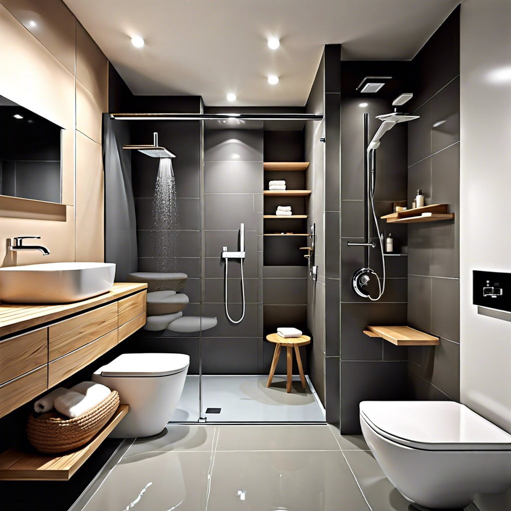 get the right layout for a wet room