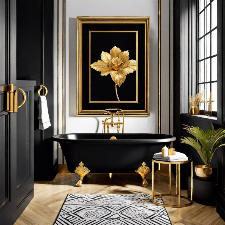 30 Black and Gold Bathroom Ideas for a Stylish Design
