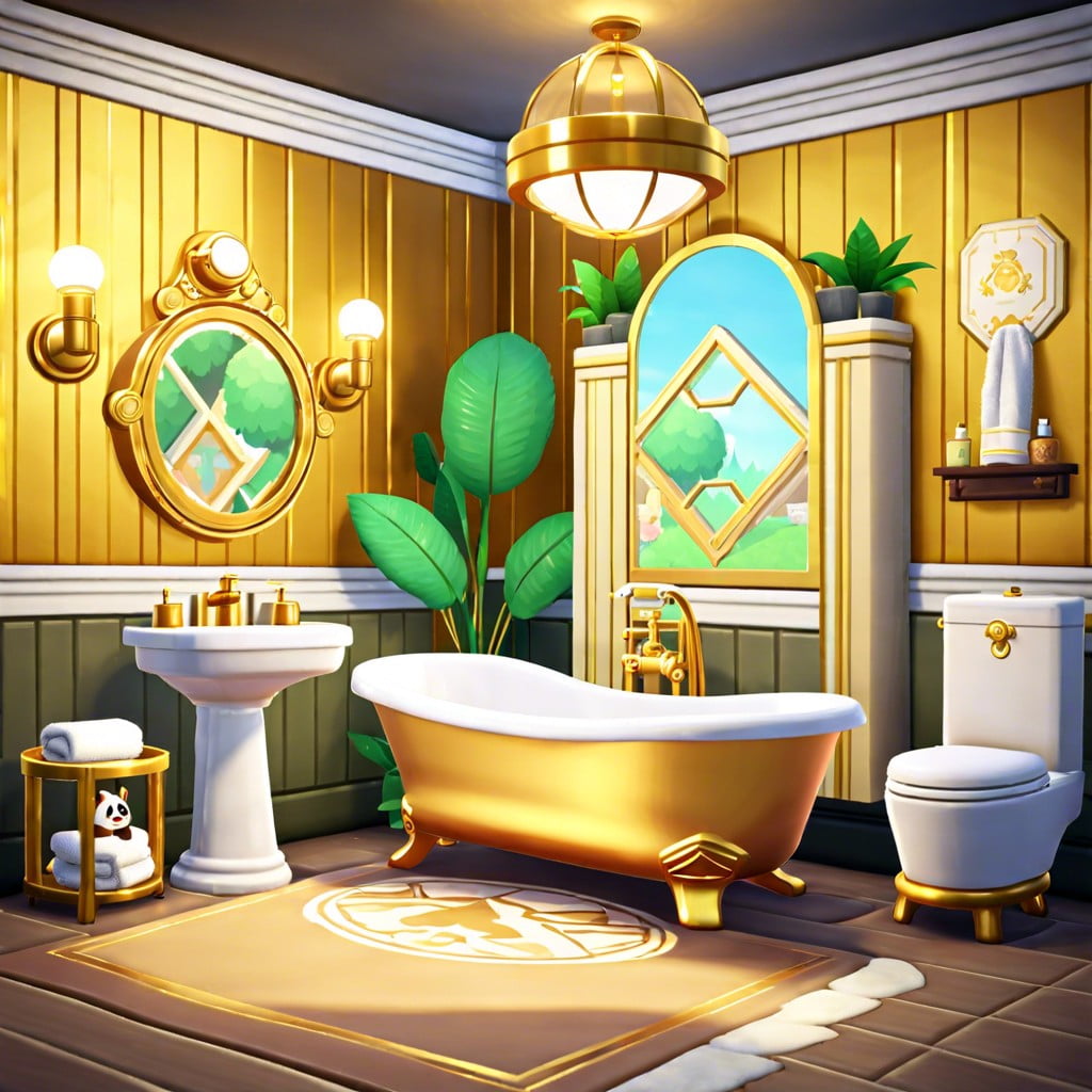 golden luxury bathroom