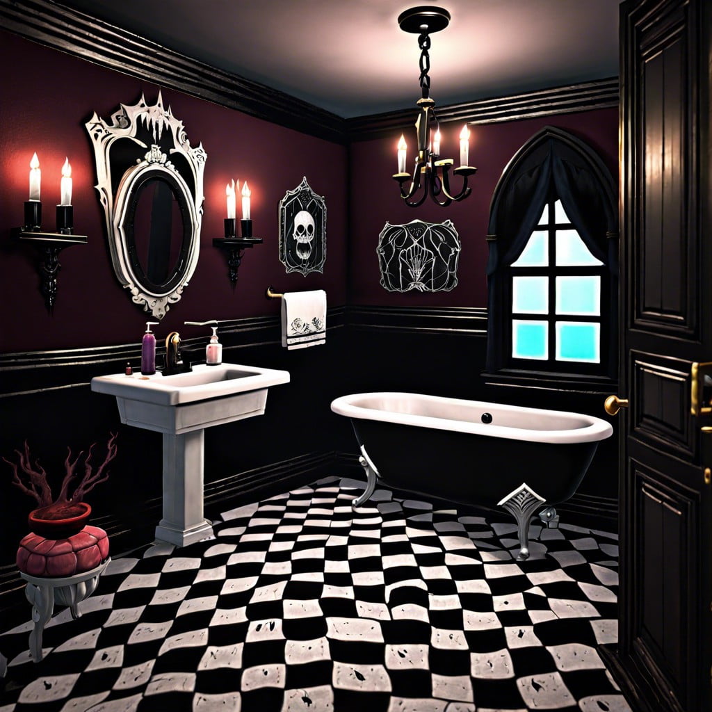 gothic horror bathroom