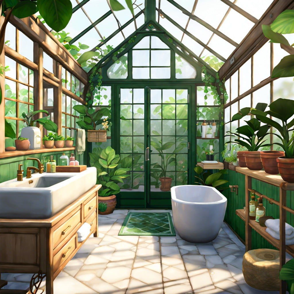 greenhouse bathroom