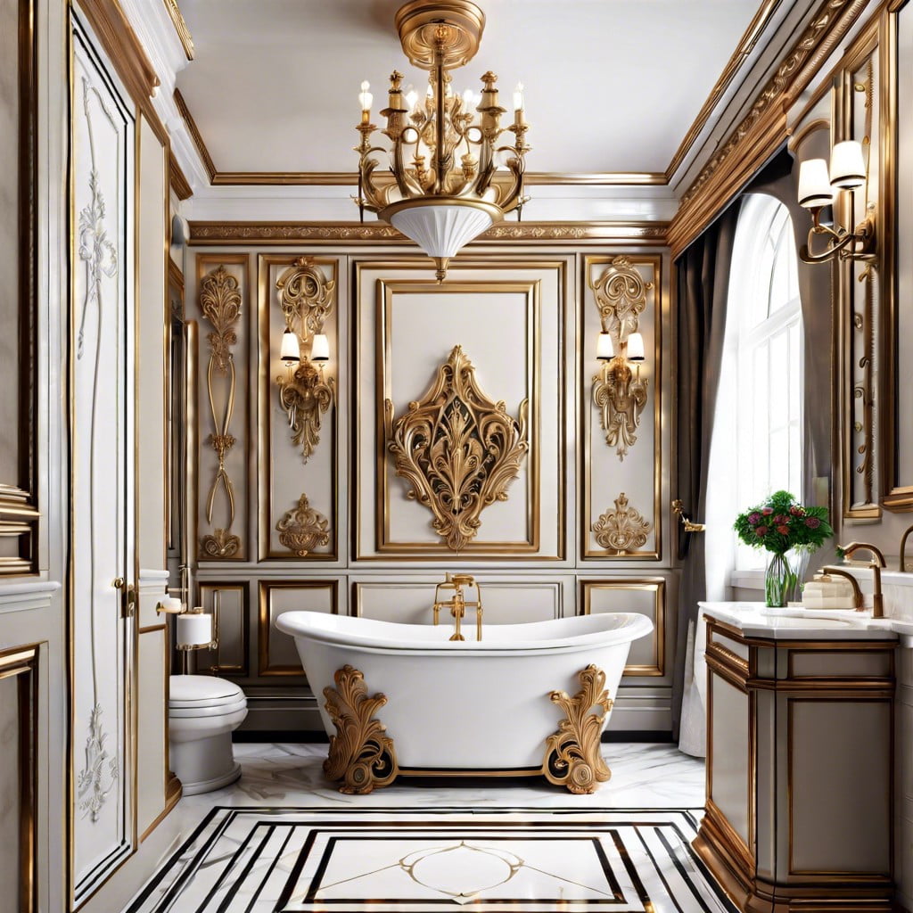 leveraging moulding for luxury bathrooms