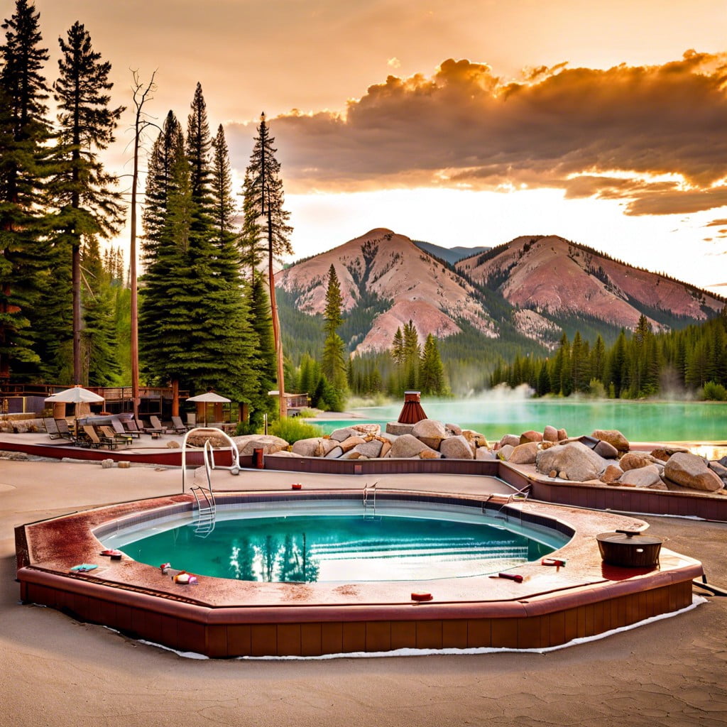 mineral hot spring pools at riverdale resort