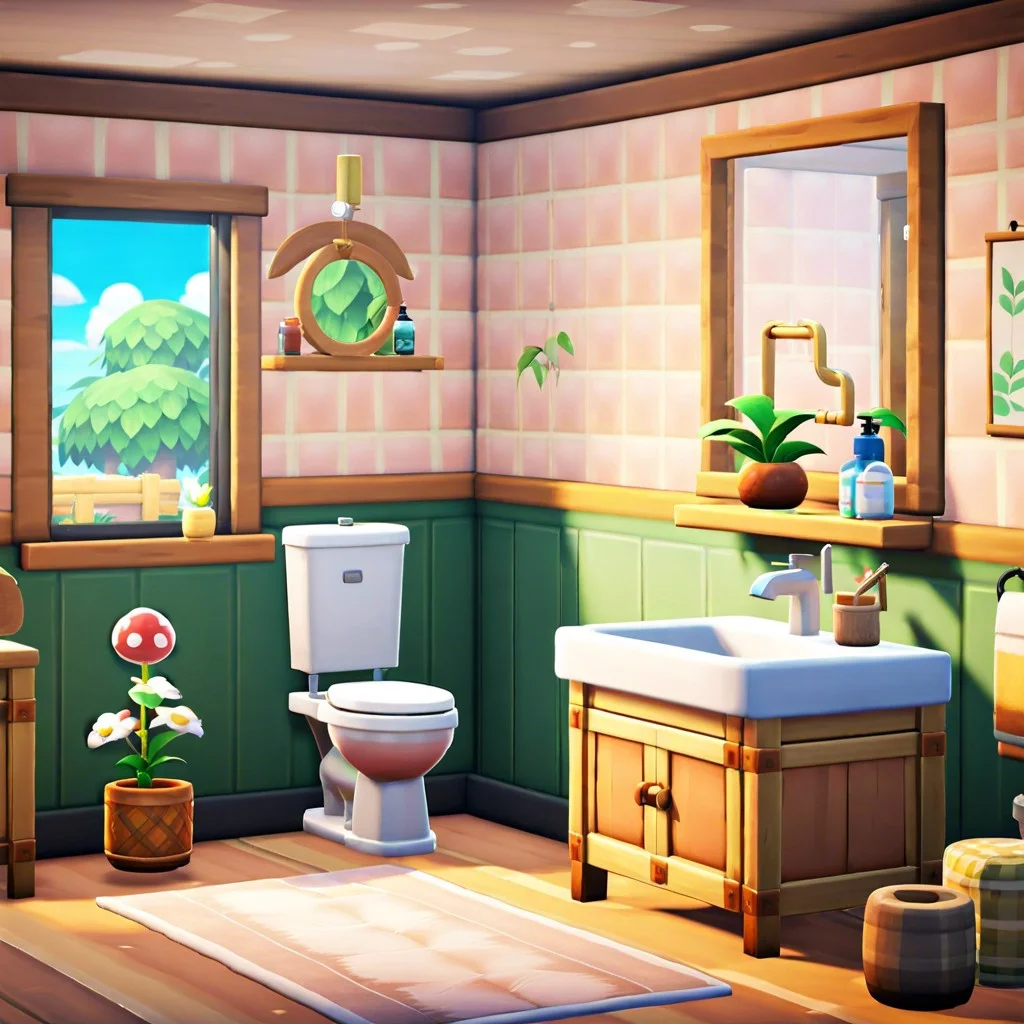 30 ACNH Bathroom Ideas for Enhanced Gaming Experience