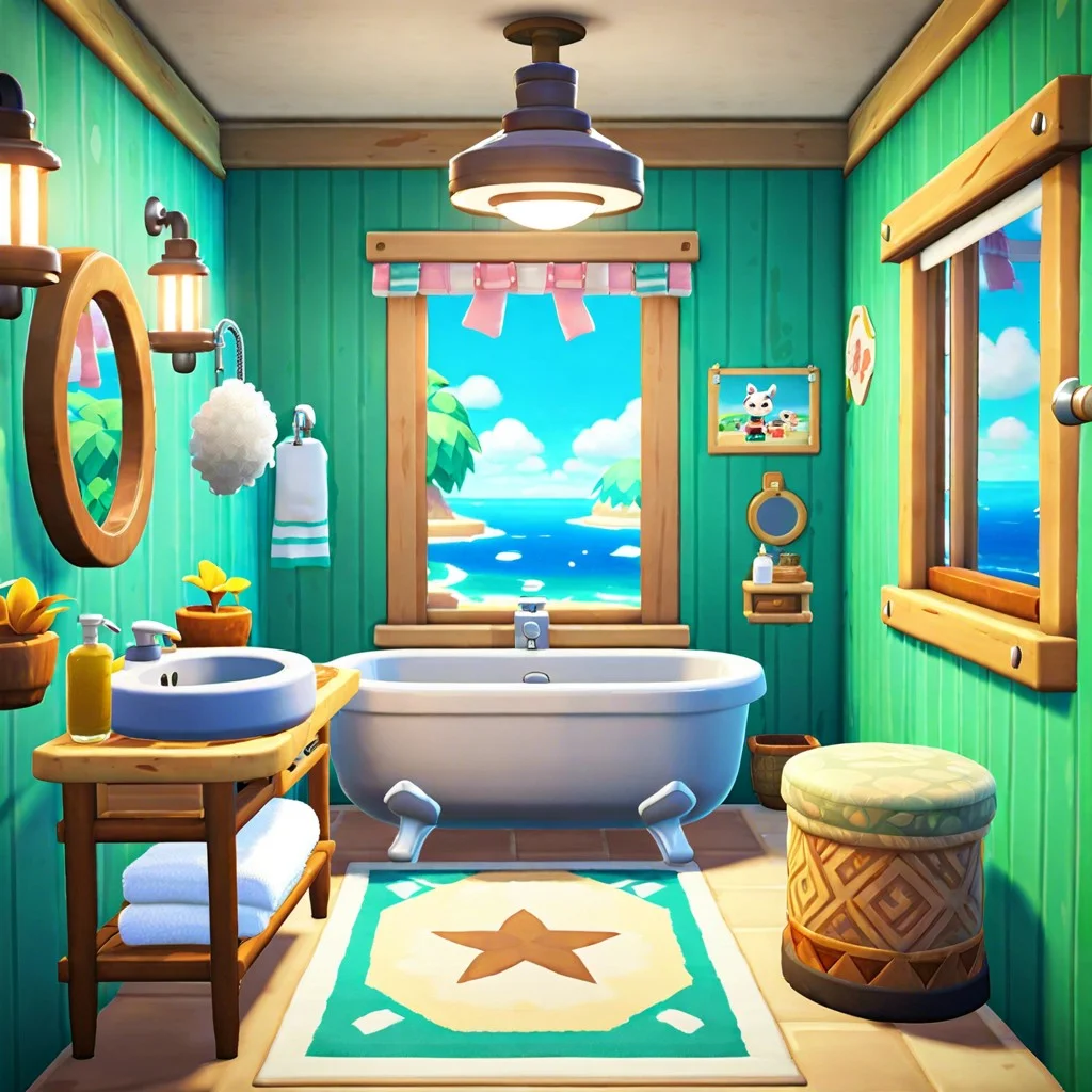 30 ACNH Bathroom Ideas for Enhanced Gaming Experience