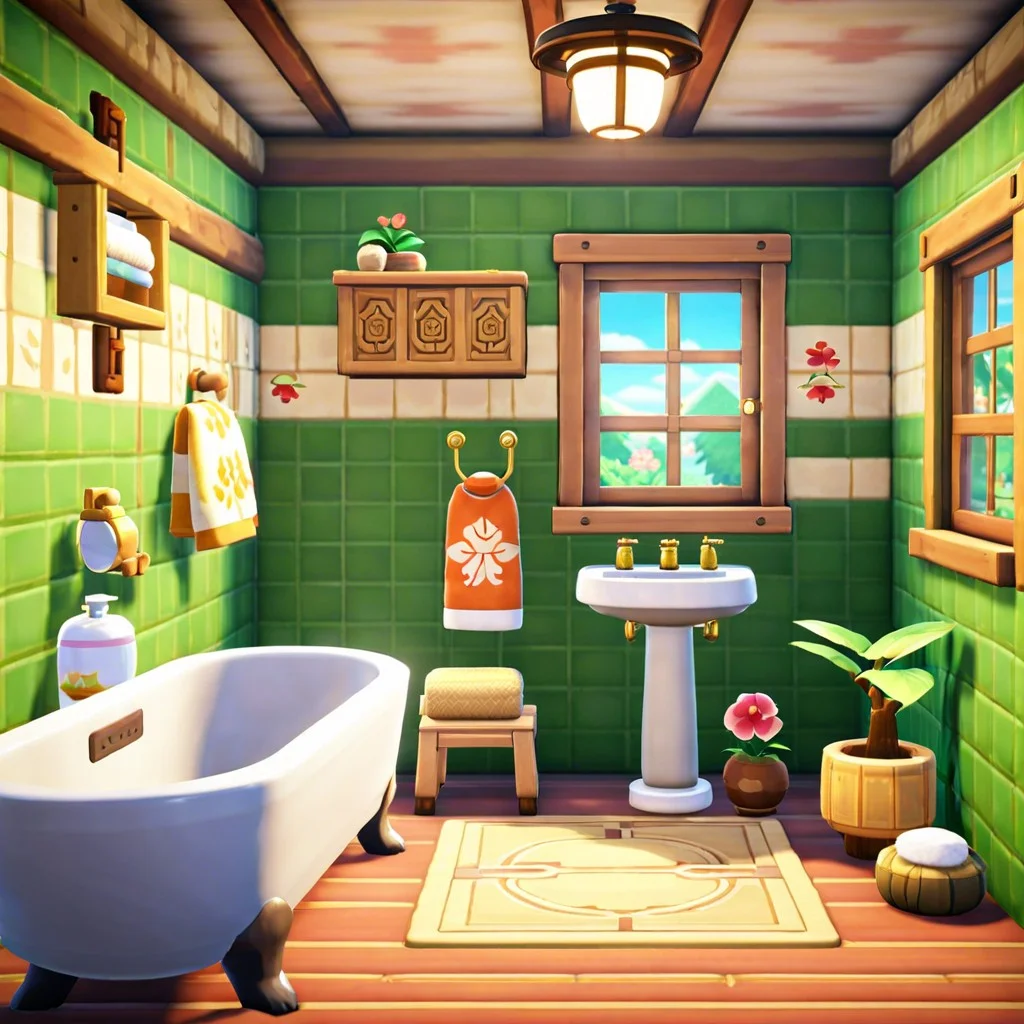 30 ACNH Bathroom Ideas for Enhanced Gaming Experience