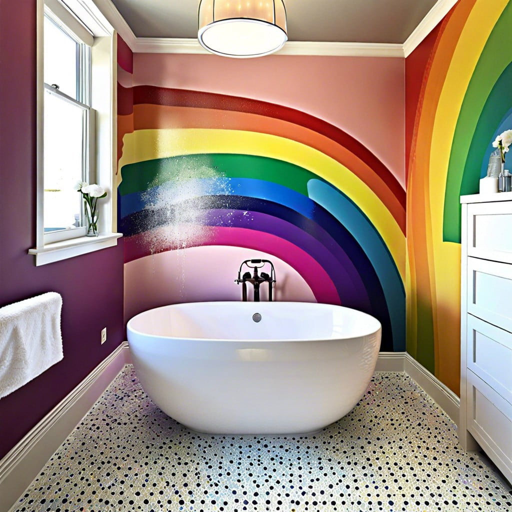 rainbow splash wallpaper