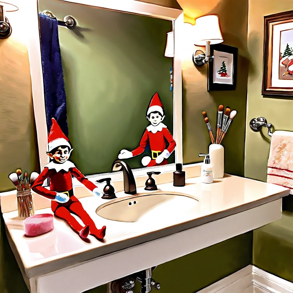 shelf elfs q tip painting
