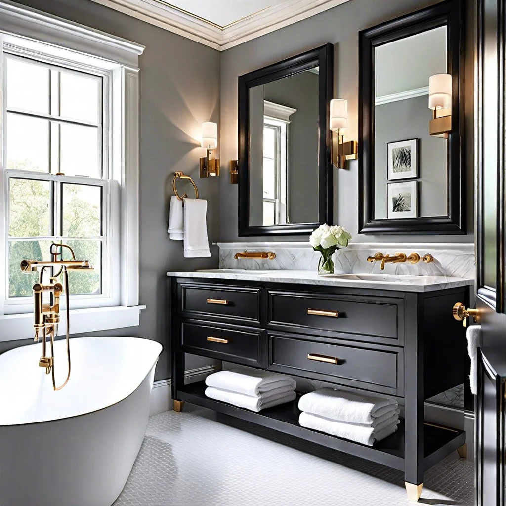 sleek bathroom molding for small spaces