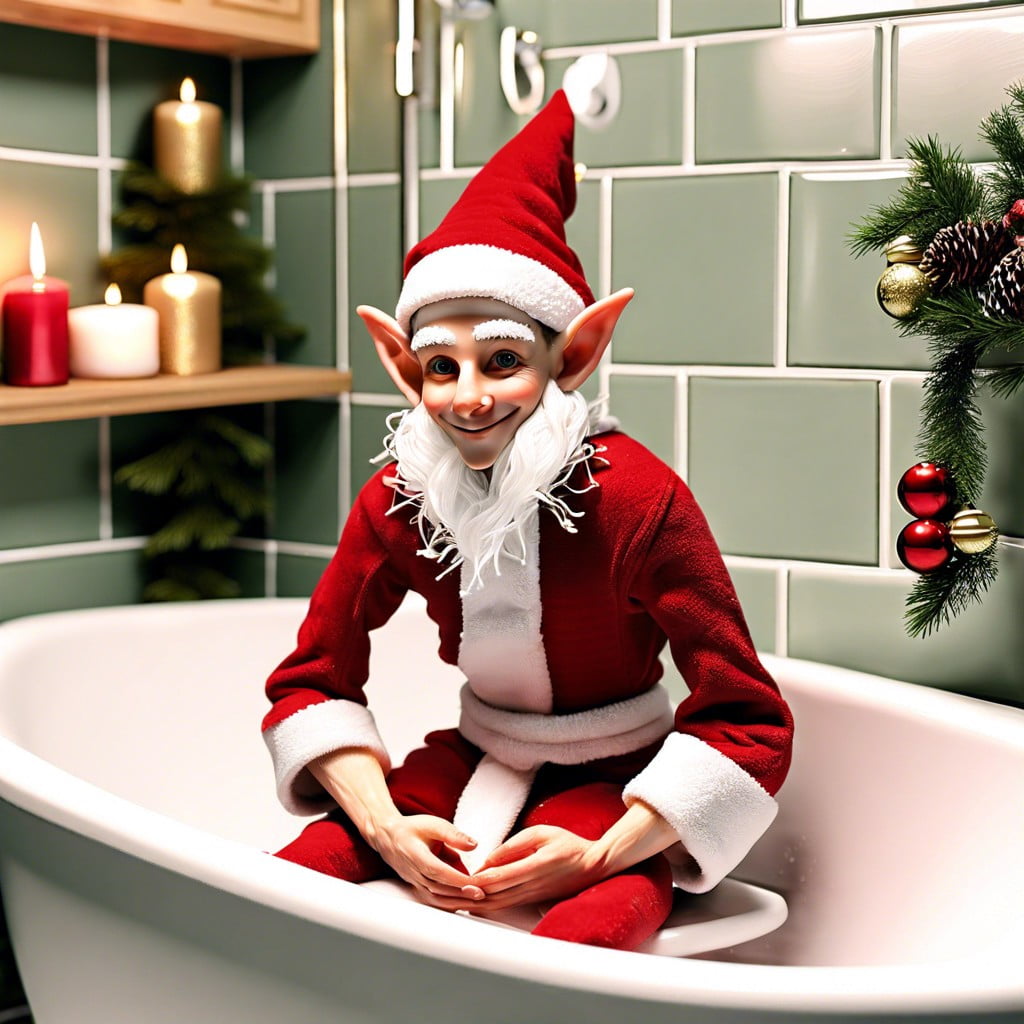 spa day with the shelf elf