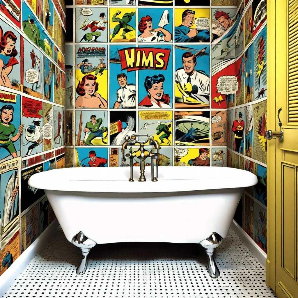 vintage comic strip wallpaper