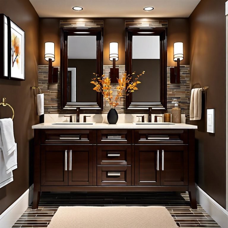 21 Dark Brown Vanity Bathroom Ideas for a Classy Aesthetic