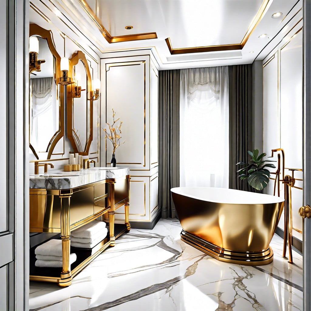 balancing aesthetics and functionality with calacatta gold in bathroom