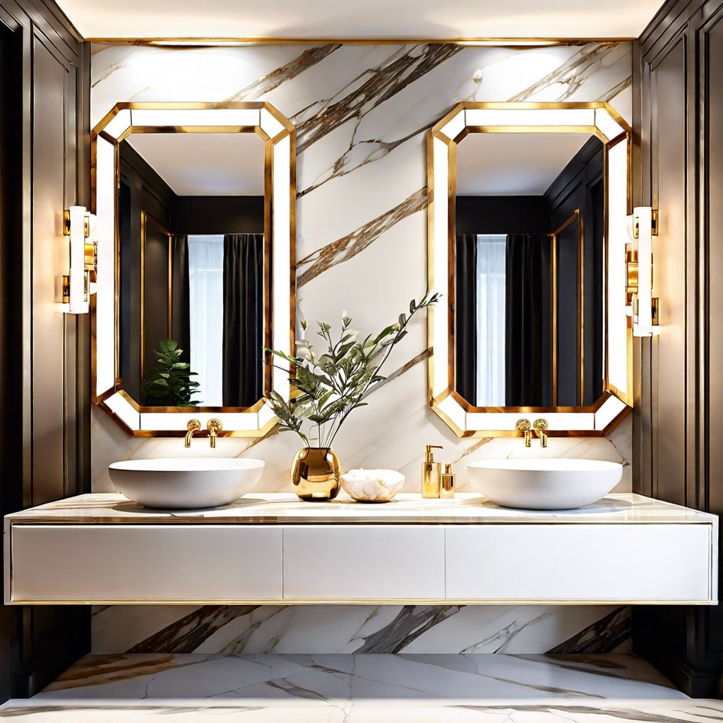 calacatta gold marble sink for an ultimate bathroom