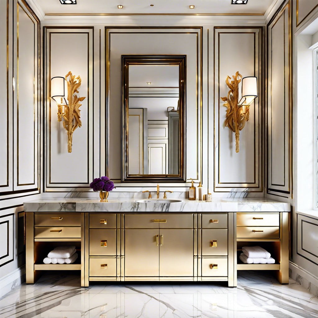 calacatta gold vanities for a gorgeous bathroom