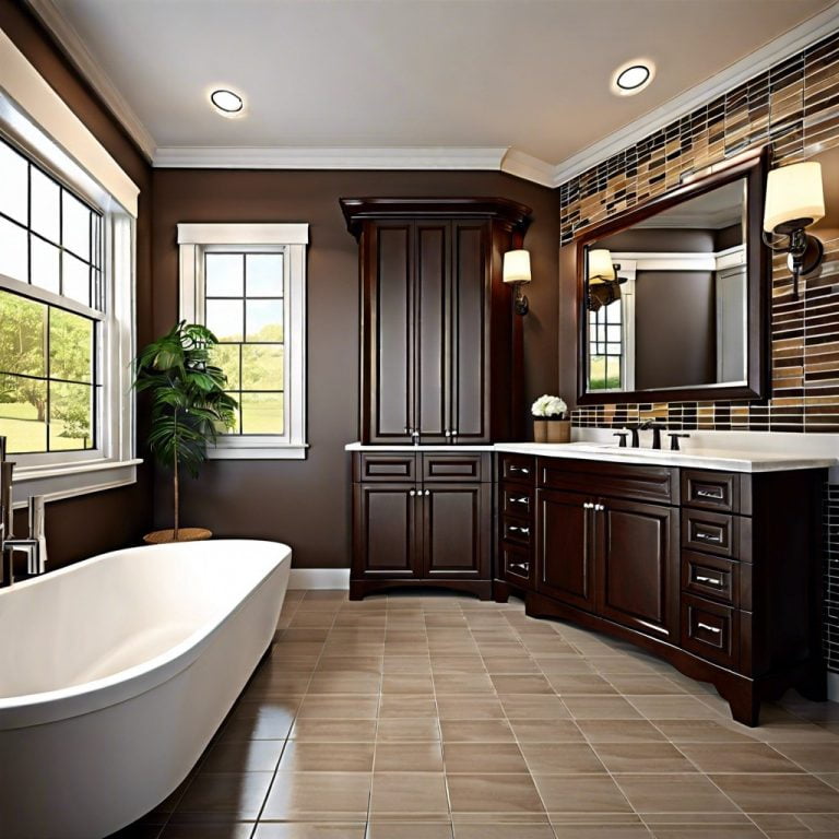 21 Dark Brown Vanity Bathroom Ideas for a Classy Aesthetic