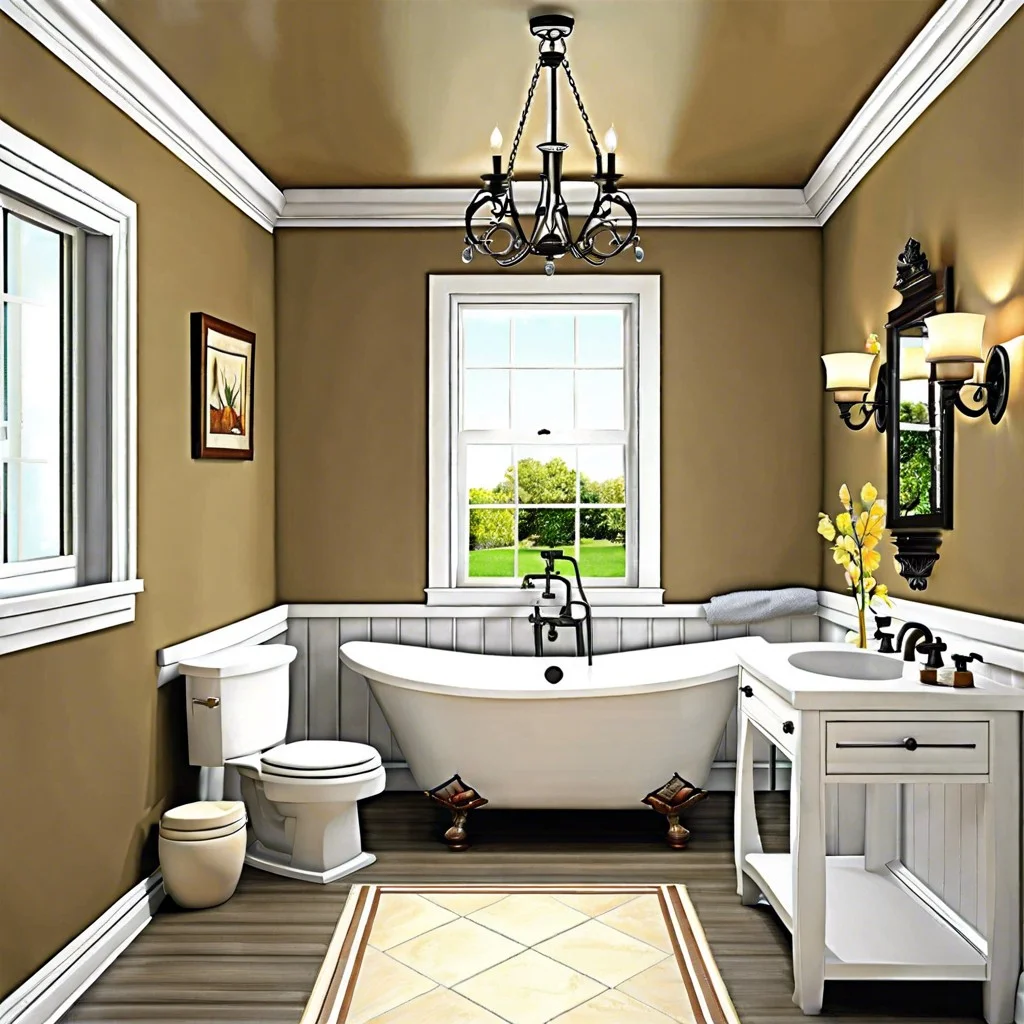 creative corner styles for bathroom crown molding