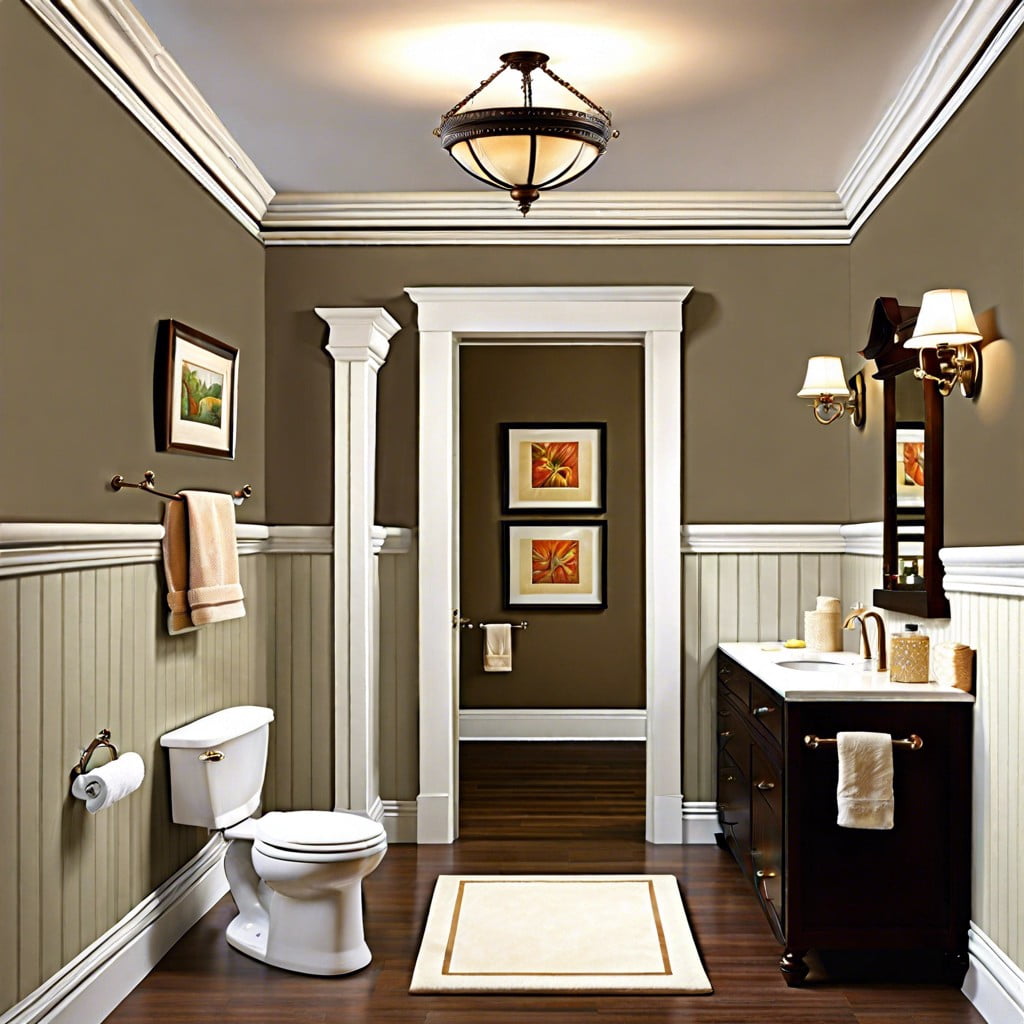 different ways to paint your crown molding